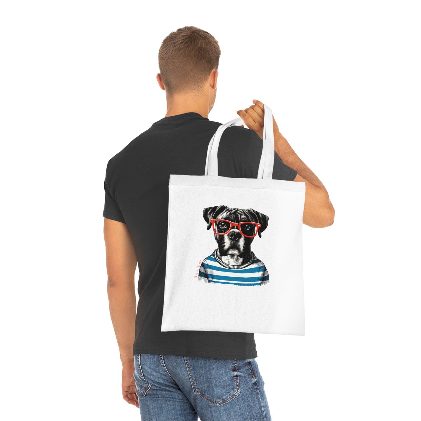 Boxer Dog Cotton Tote Bag