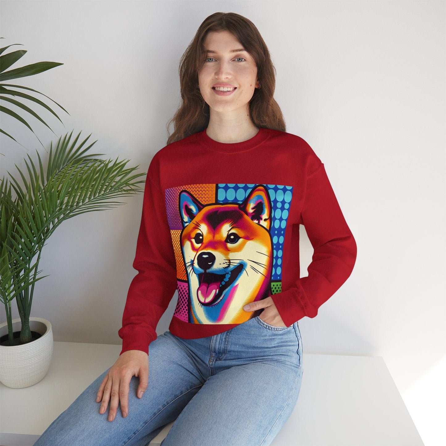 Shiba Dog Pop Art Unisex Sweatshirt