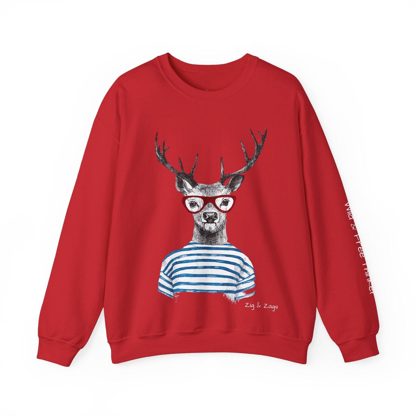 Wild & Free Reindeer Crewneck Sweatshirt