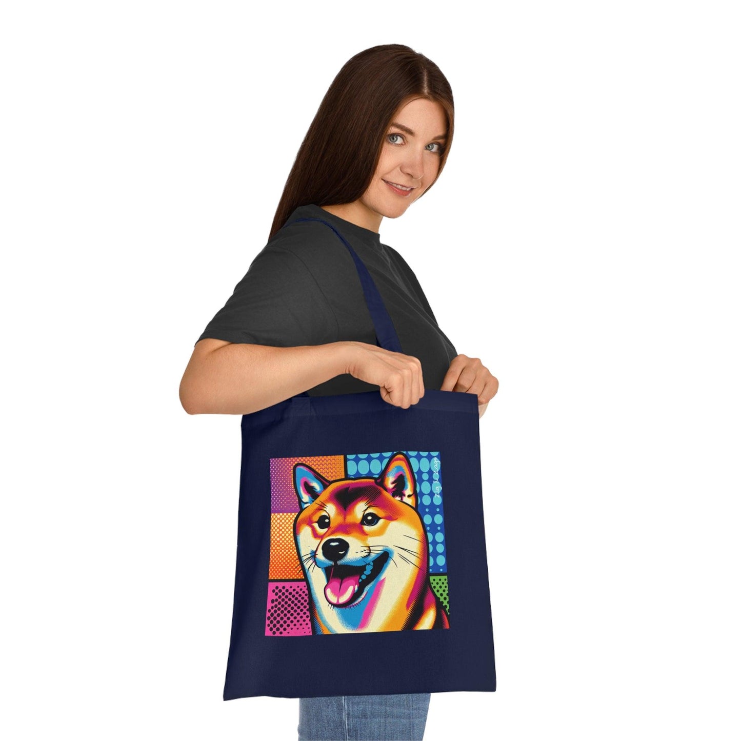 Shiba Inu Dog Cotton Tote Bag