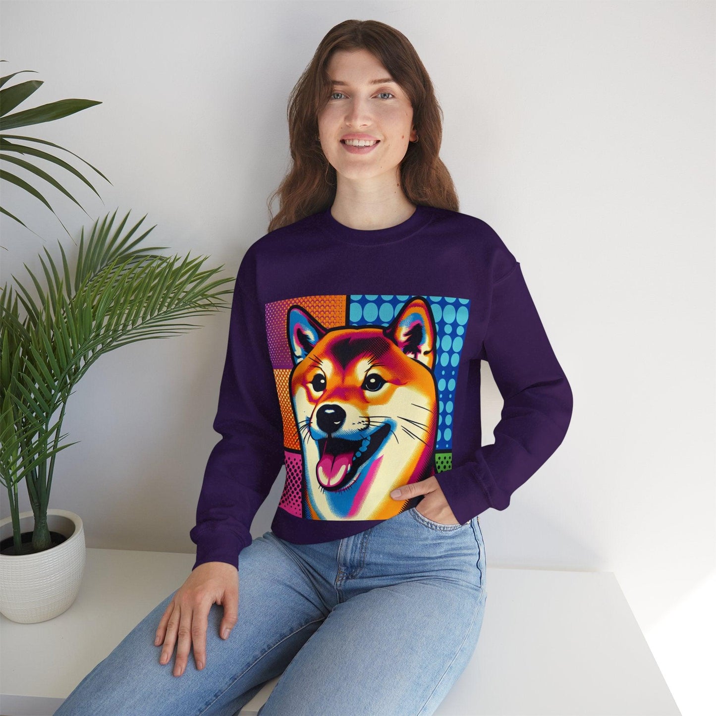 Shiba Dog Pop Art Unisex Sweatshirt