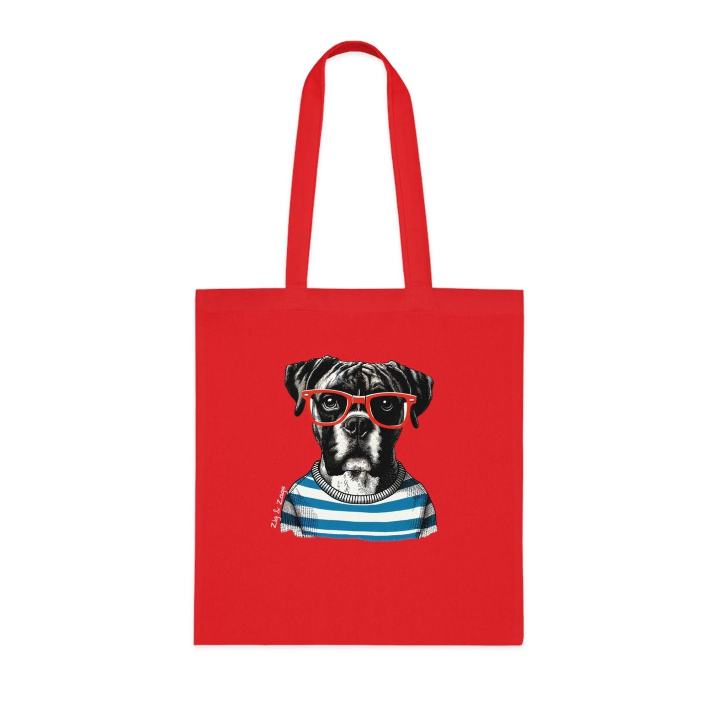 Boxer Dog Cotton Tote Bag