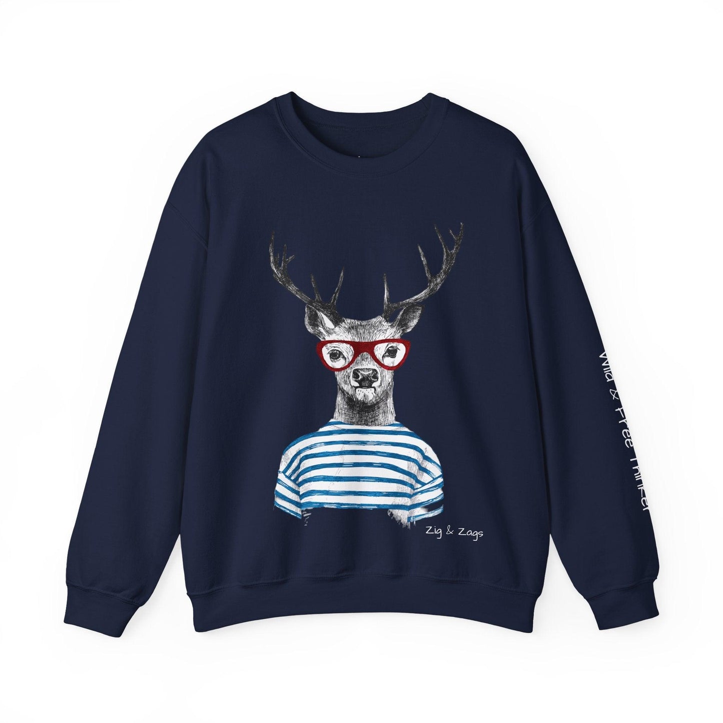 Wild & Free Reindeer Crewneck Sweatshirt