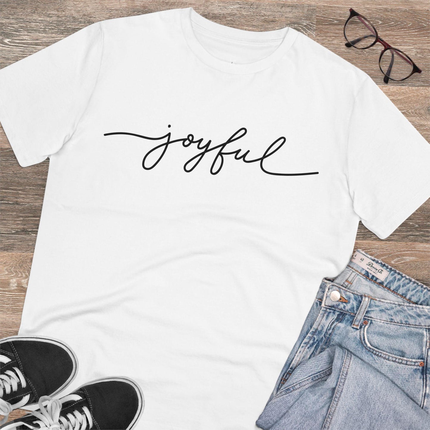 Joyful Unisex Organic Cotton T-shirt