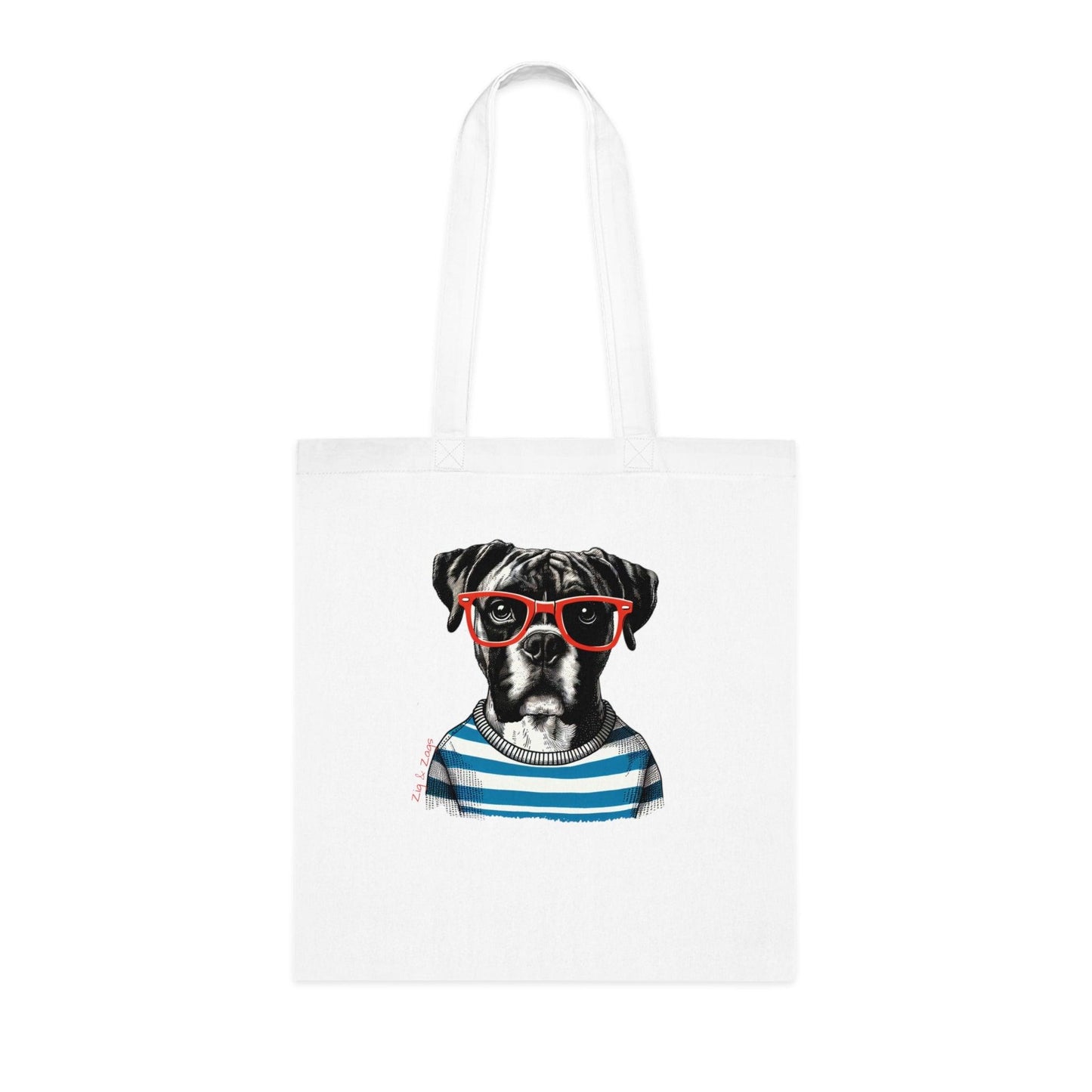 Boxer Dog Cotton Tote Bag