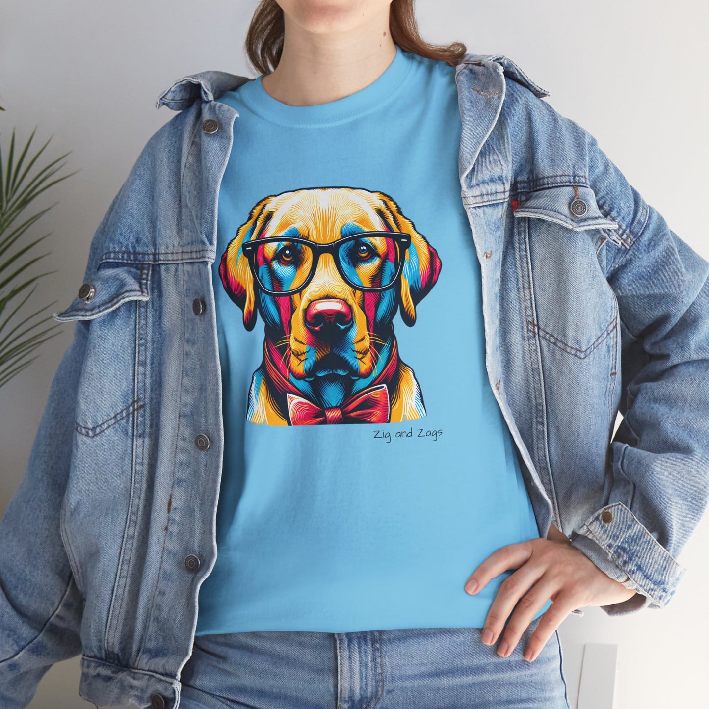 Labrador Pop Art T‑Shirt – Fun Graphic Tee for Dog Lovers