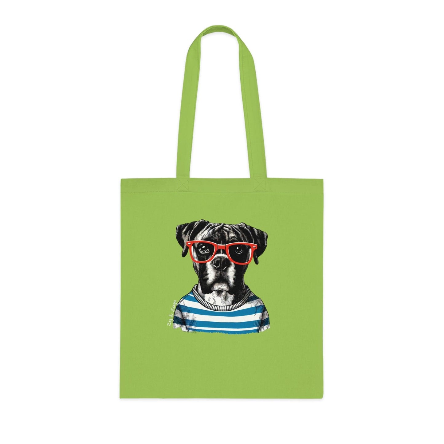 Boxer Dog Cotton Tote Bag