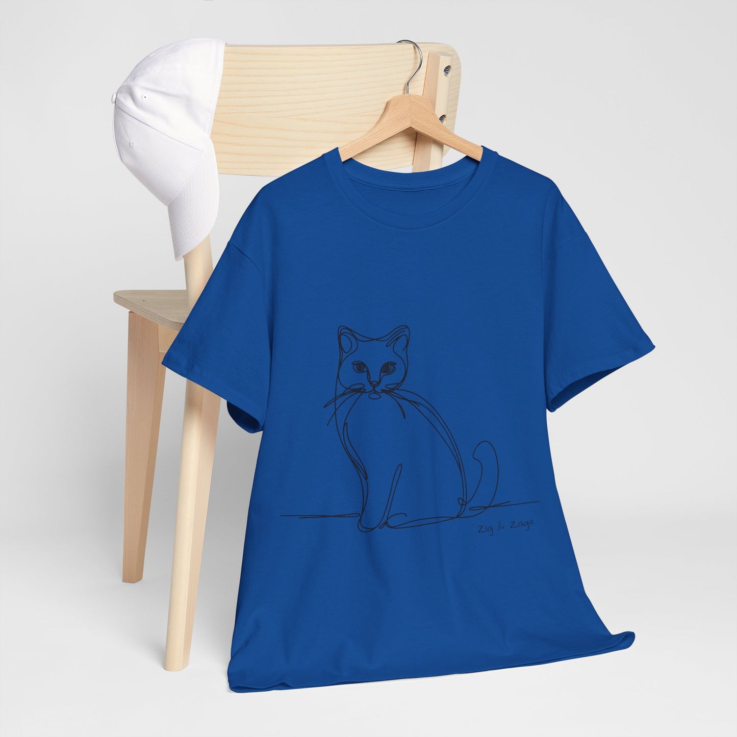 Line Art Cat T-Shirt