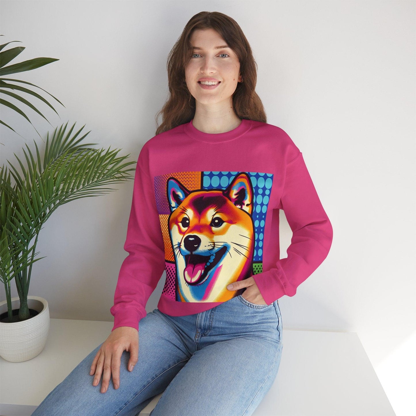 Shiba Dog Pop Art Unisex Sweatshirt