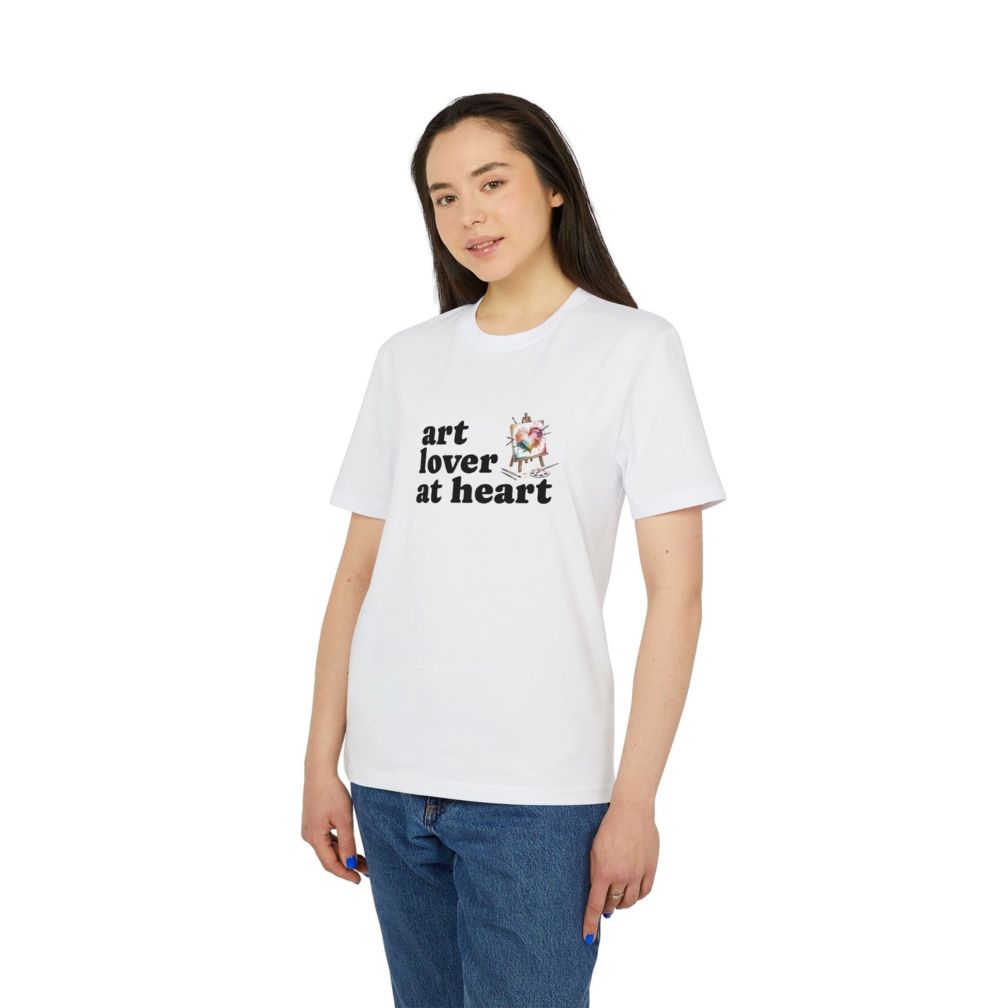 Art Lover At Heart T-Shirt — 'art lover at heart' Typography Tee