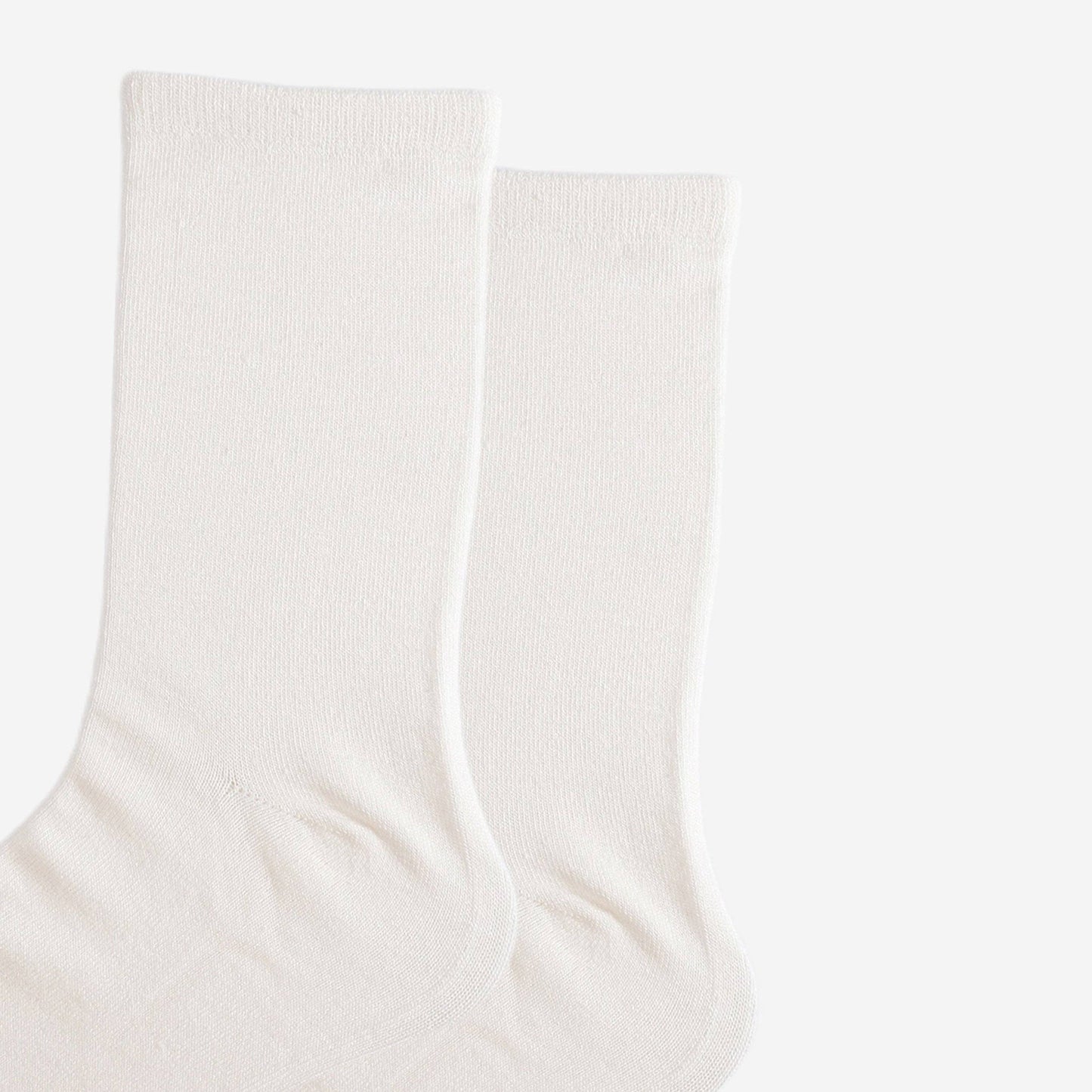 Women's Bamboo Socks - White: UK 3-7 | EU 36-40 | US 5-9