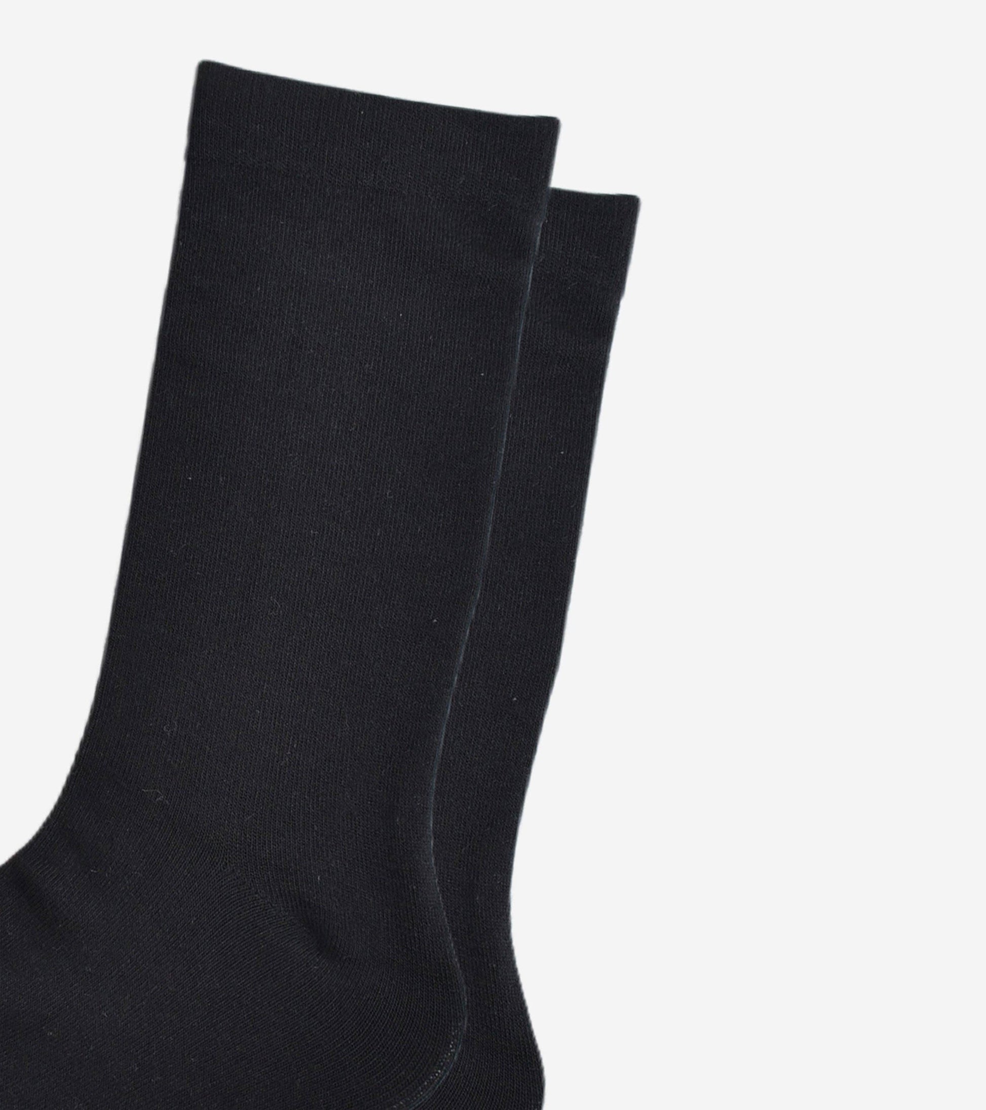 Black Bamboo Socks for Men Detail