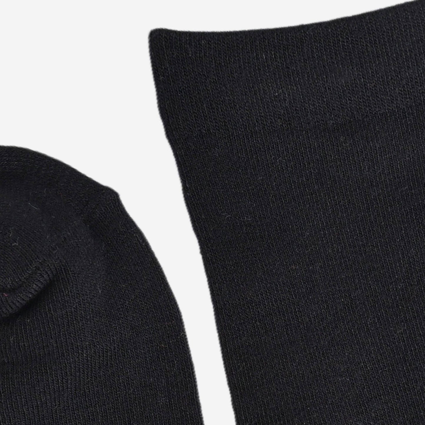 Black Bamboo Socks for Men Detail Cuff