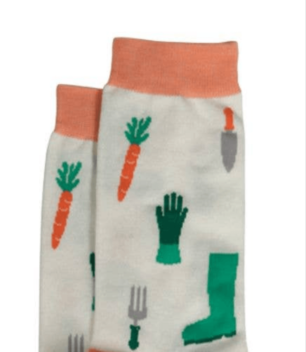 Mens Gardening Bamboo Socks Novelty Dress Socks Garden Tools