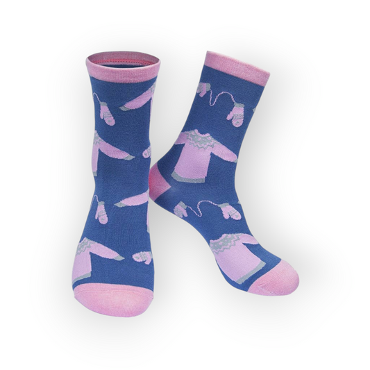 Women's Christmas Jumper Novelty Bamboo Socks