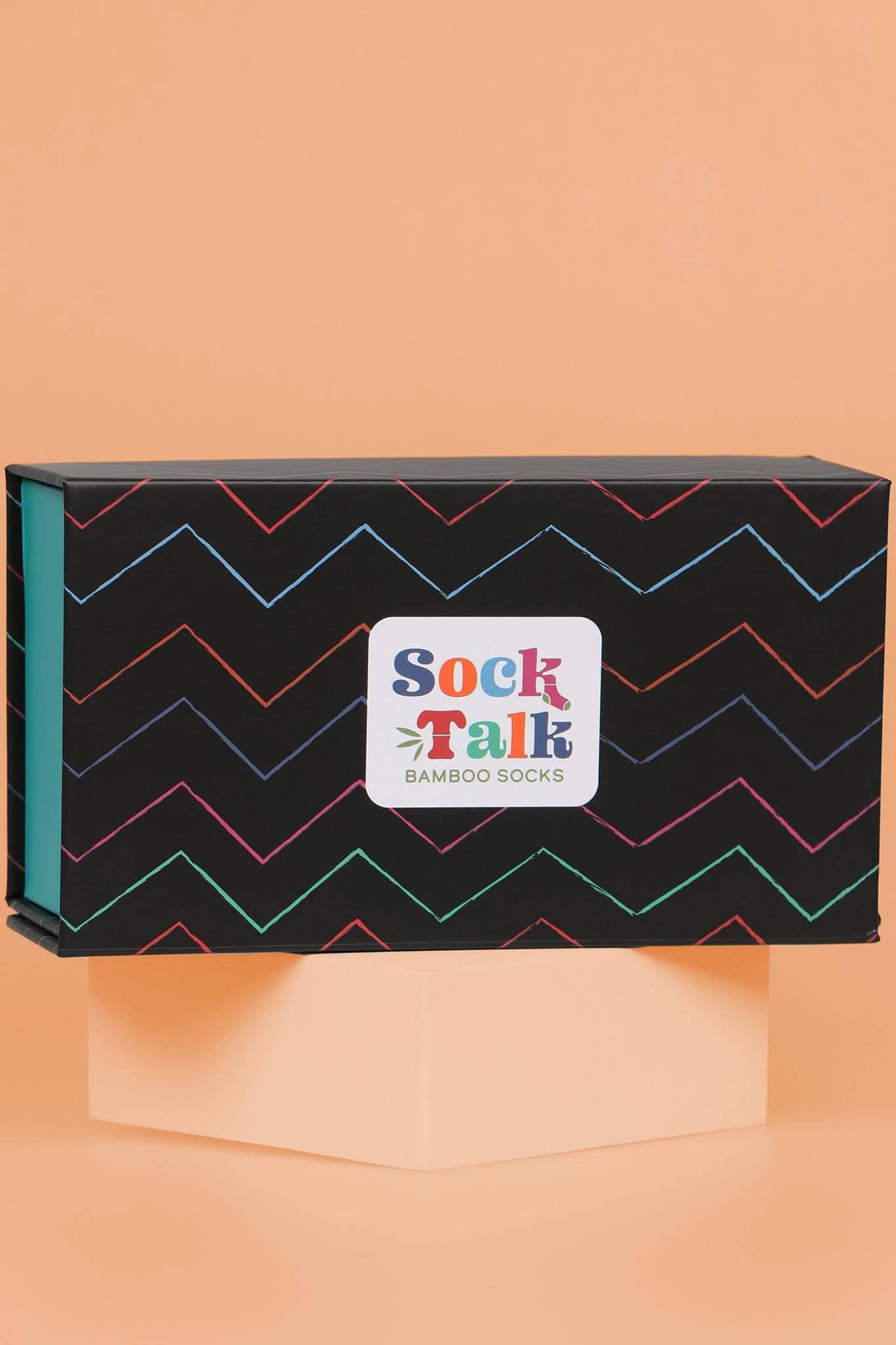 Sock Talk Zig Zags Gift Box