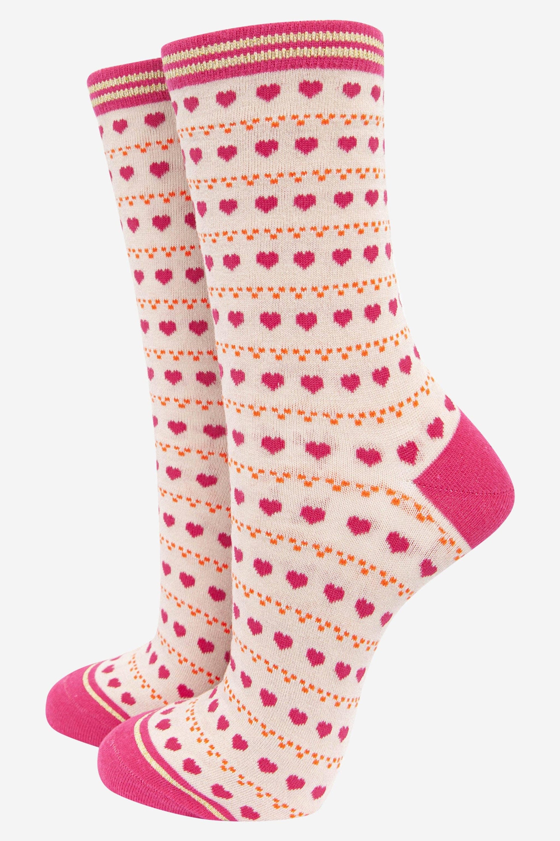 Women's Hearts Bamboo Socks