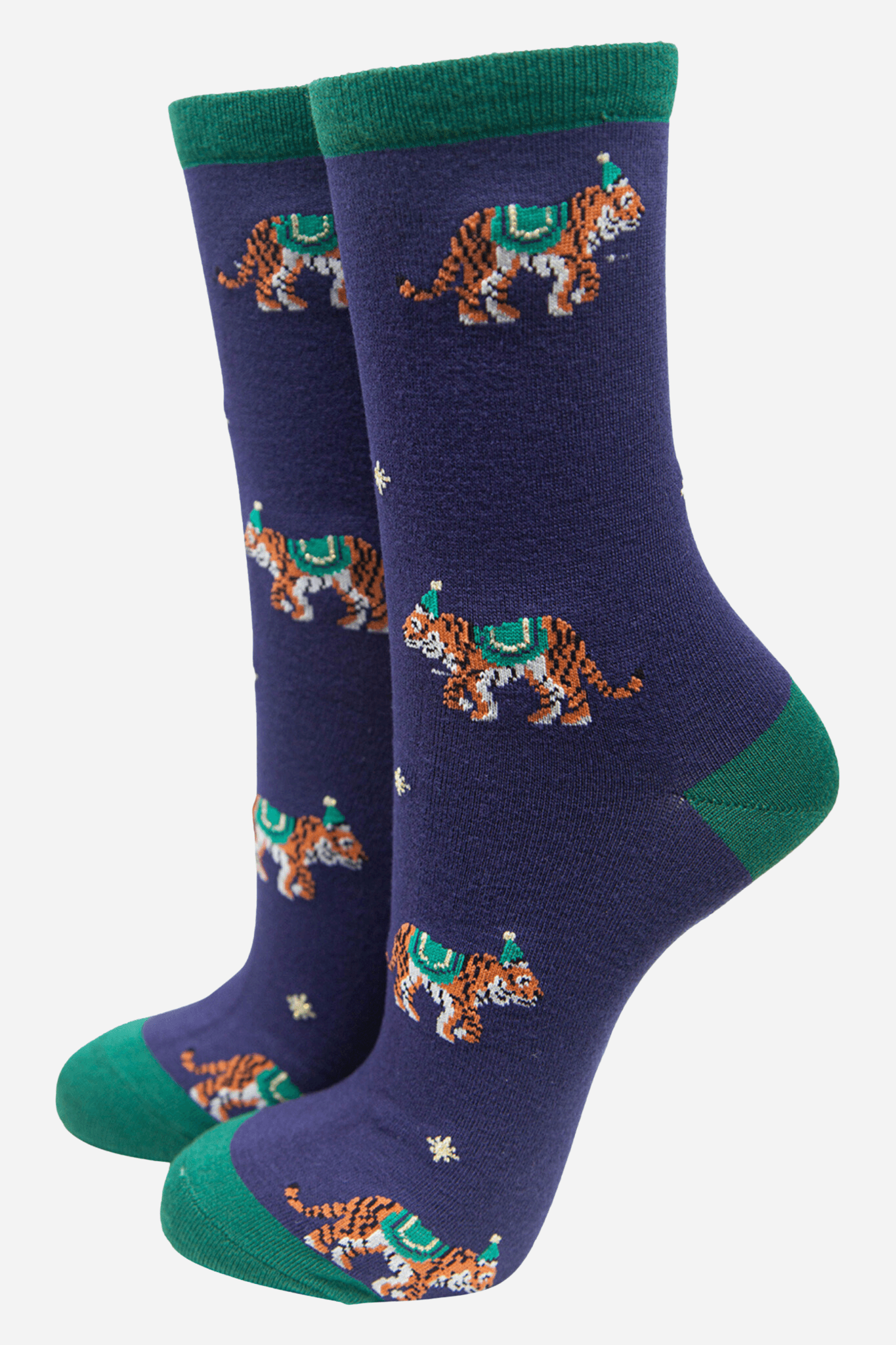 Women's Party Tigers Bamboo Socks