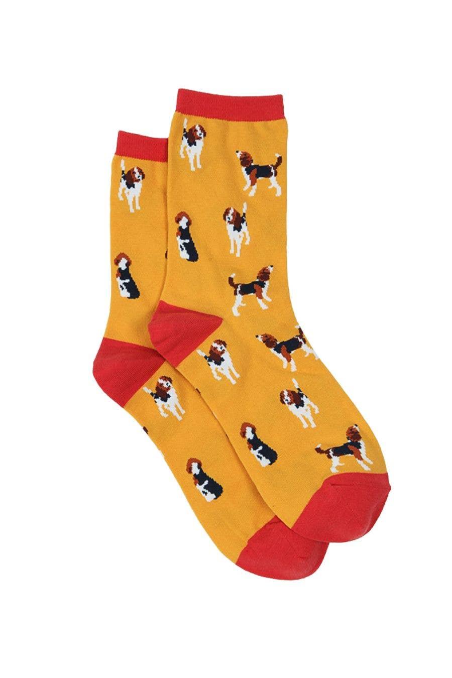 Women's Beagle Dog Bamboo  Socks