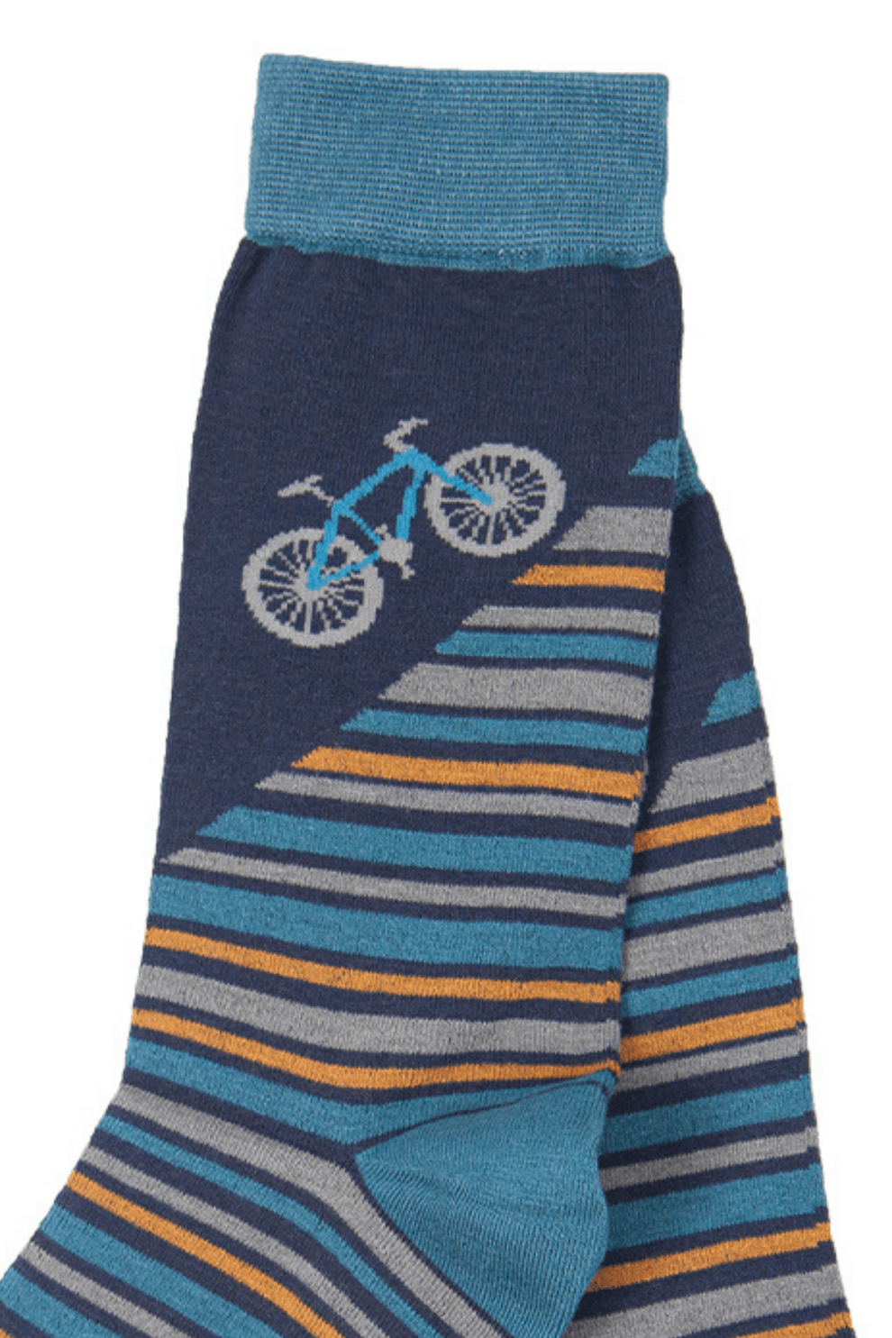 Men's Bicycle Print Cycling Mountain Bike Bamboo Socks