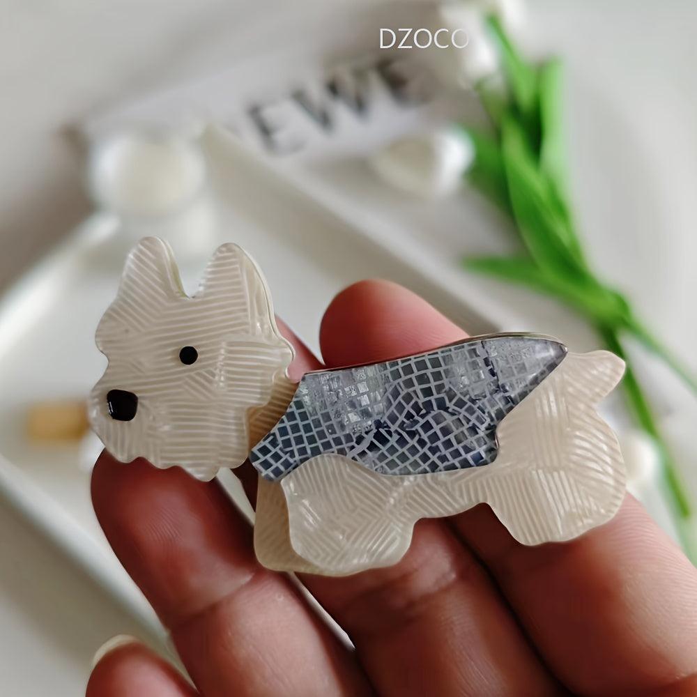 West Highland Terrier Dog Acrylic Brooch